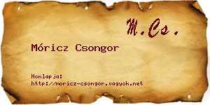 Móricz Csongor névjegykártya